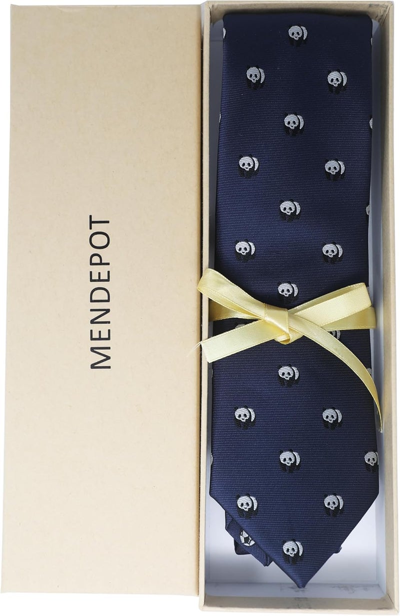 MENDEPOT Animal Pattern Necktie With Gift Box Sea Animal Pattern Tie Father's Day Birthday Gift Tie - Image 5